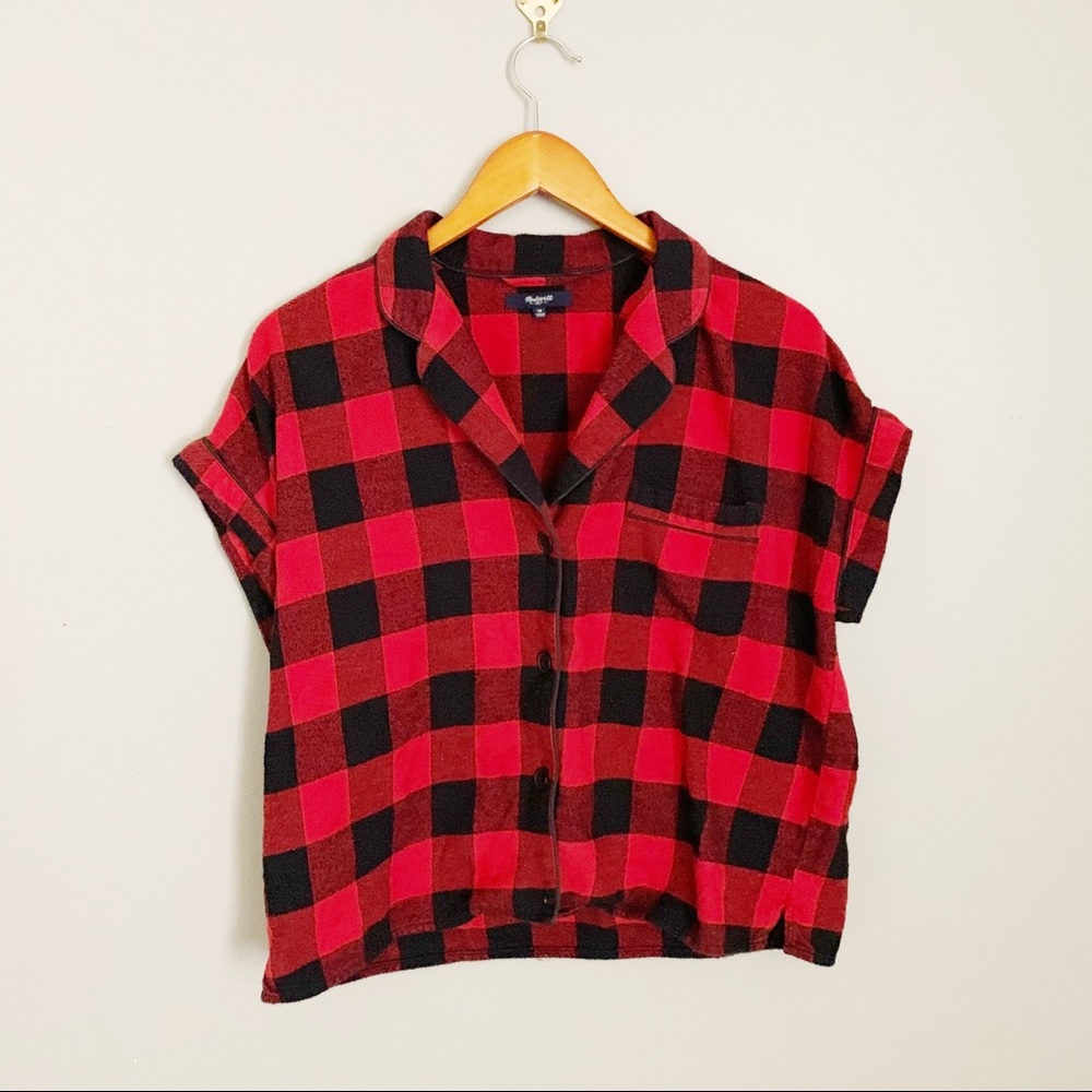 madewell plaid top